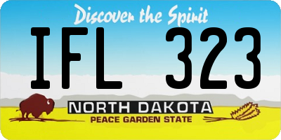 ND license plate IFL323