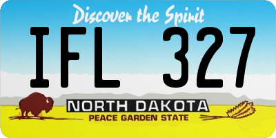 ND license plate IFL327