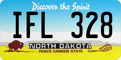 ND license plate IFL328
