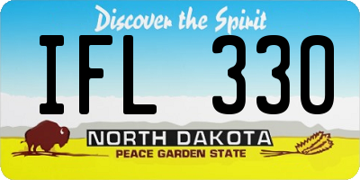ND license plate IFL330