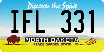 ND license plate IFL331