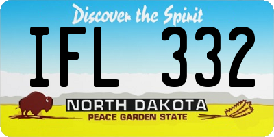 ND license plate IFL332