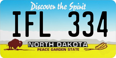ND license plate IFL334