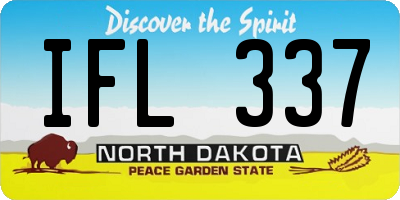 ND license plate IFL337