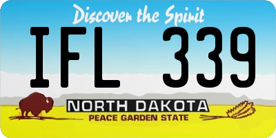 ND license plate IFL339