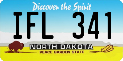 ND license plate IFL341