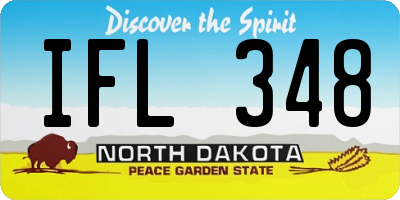 ND license plate IFL348