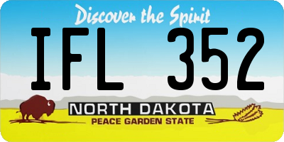 ND license plate IFL352