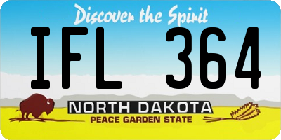 ND license plate IFL364