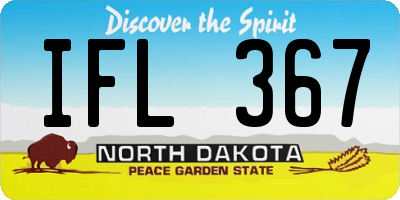 ND license plate IFL367
