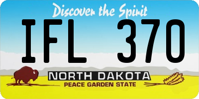 ND license plate IFL370