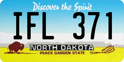 ND license plate IFL371