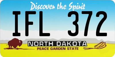 ND license plate IFL372
