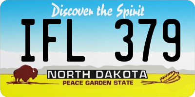 ND license plate IFL379
