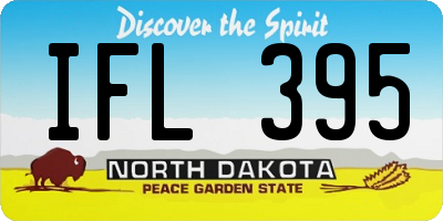 ND license plate IFL395