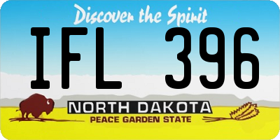 ND license plate IFL396