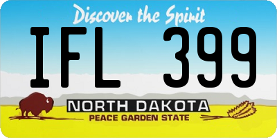 ND license plate IFL399