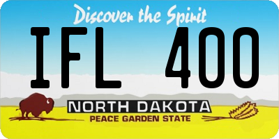 ND license plate IFL400