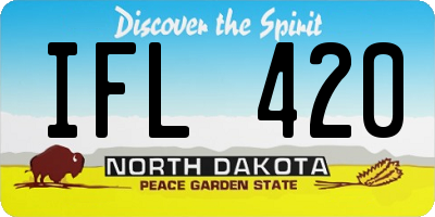 ND license plate IFL420