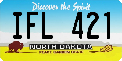 ND license plate IFL421