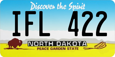 ND license plate IFL422