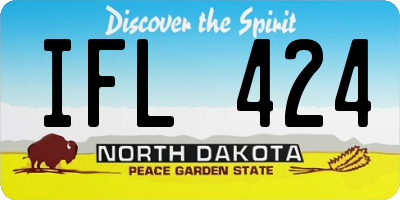 ND license plate IFL424