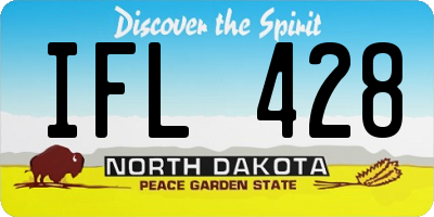ND license plate IFL428