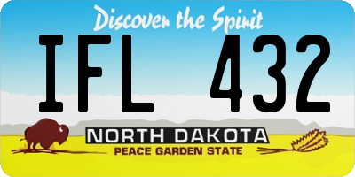 ND license plate IFL432
