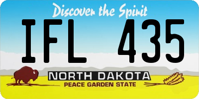 ND license plate IFL435