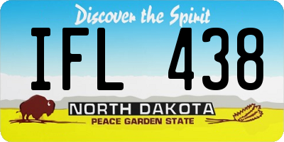 ND license plate IFL438