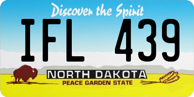 ND license plate IFL439