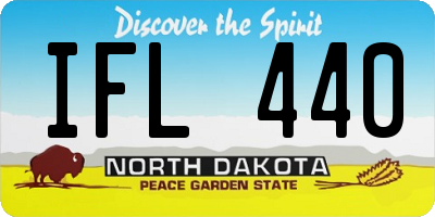 ND license plate IFL440