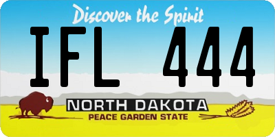 ND license plate IFL444