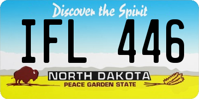 ND license plate IFL446