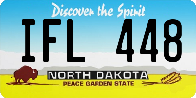 ND license plate IFL448