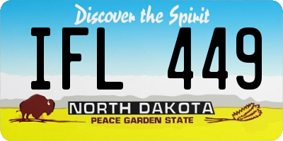 ND license plate IFL449