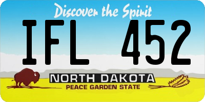 ND license plate IFL452