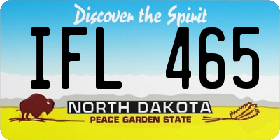 ND license plate IFL465