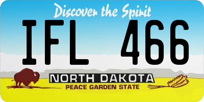 ND license plate IFL466