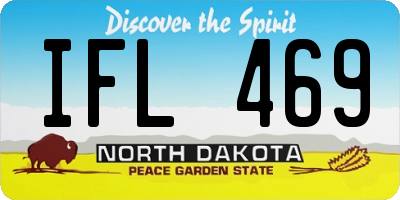 ND license plate IFL469