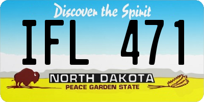 ND license plate IFL471