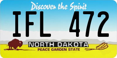 ND license plate IFL472