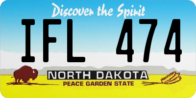 ND license plate IFL474