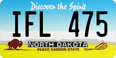 ND license plate IFL475