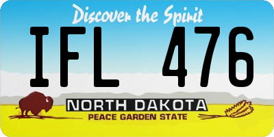ND license plate IFL476