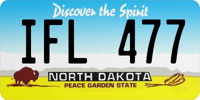 ND license plate IFL477