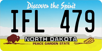 ND license plate IFL479