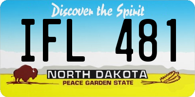 ND license plate IFL481