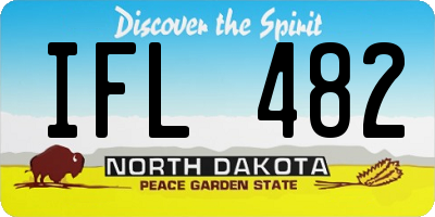 ND license plate IFL482