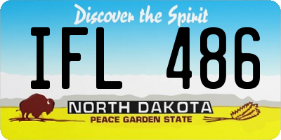 ND license plate IFL486